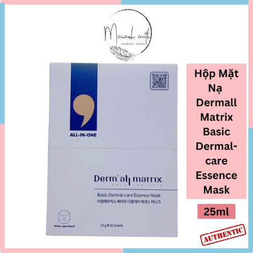 10 Mặt nạ Derm all Matrix Basic - Mask siêu tinh chất mặt nạ Matrix cấp ẩm 25ml