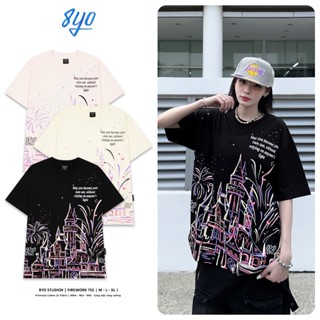 Áo Thun Nam Nữ 8YO "Firework" Tee Cotton 100% Unisex Form Rộng Tay Lỡ Oversize Local Brand