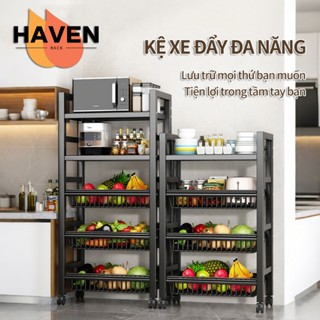 Kệ để rau nhà bếp Giỏ đựng di động Giỏ đựng rau quả nhiều tầng Lò nướng đa năng Lò vi sóng