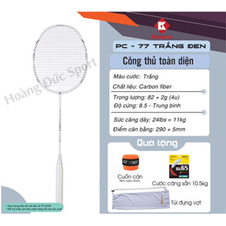 Vợt cầu lông Kumpoo PC77 chính hãng tặng kèm bao đựng vợt,cuốn cán.