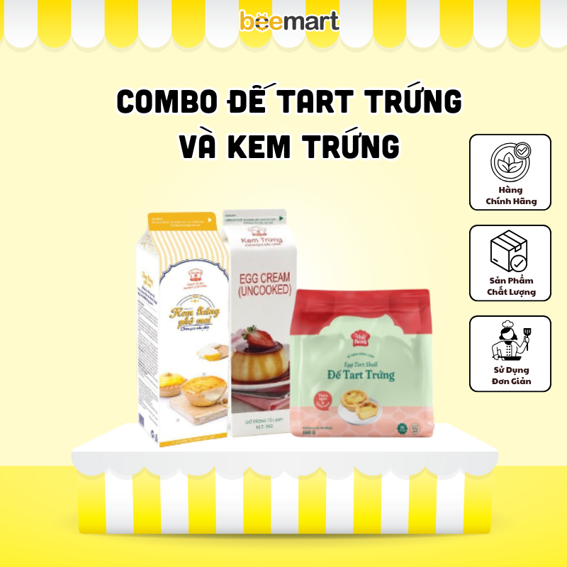Combo làm bánh tart trứng