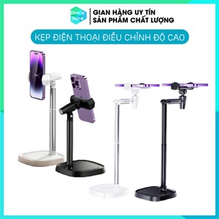 Giá đỡ điện thoại, kẹp điện thoại Livestream D91 D01 T8 T10 tùy chỉnh độ cao góc quay video giá kê DinoStore