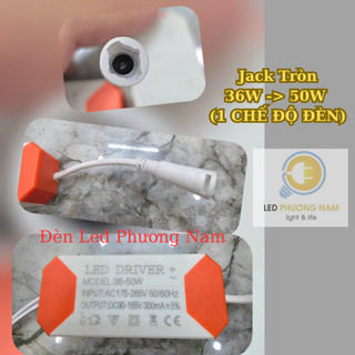 Driver đèn led âm trần và ốp trần (1 chế độ) - (Jack Kẹp & Jack Tròn)