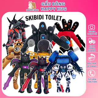 Gấu Bông Đồ Chơi Skibidi Toilet Titan Cameraman v2 TV Man Speakerman Clock man Drill Man Trio thú bông bồn cầu vui nhộn