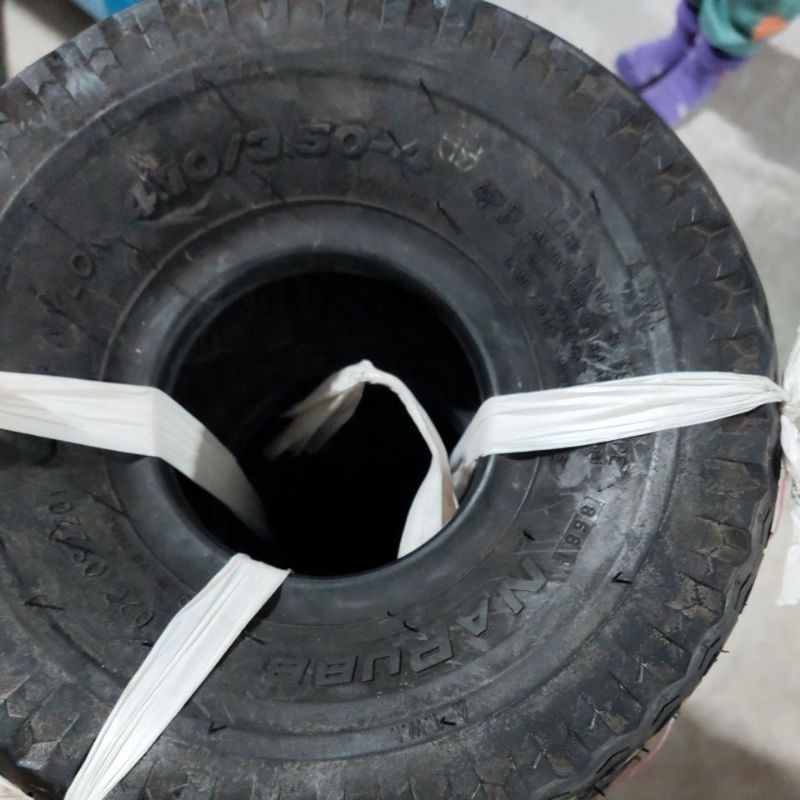 lốp , vỏ Narubb 4.10/350-4 bản vuông - vỏ ruột 350/4.10-4 thya thế cho bánh -4