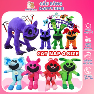 Gấu bông CatNap 4 Size, Catnap size to Smilling Critters Poppy Playtime Chapter 3, thú nhồi bông Huggy Wuggy cho bé