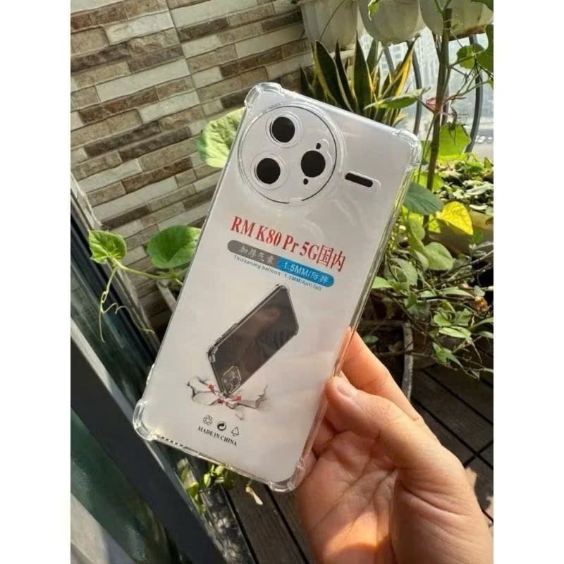 Ốp lưng chống sốc cho xiaomi redmi K80/K80 pro ốp trong suốt chống sốc 4 Góc (tnkn)