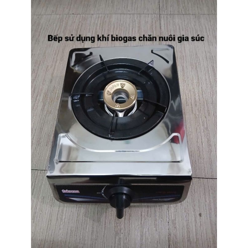 Bếp bioga đơn inox chén đồng