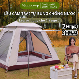 Lều cắm trại camping tự bung chống nước chống tia uv cho 4-6 người, lều dã ngoại gấp gọn du lịch