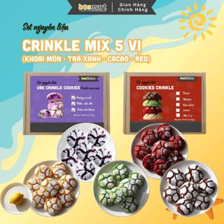 [Tặng túi đựng+Giấy nến] FULL Set 5 Vị Crinkle Cookie nhà Bee - Thành phẩm 50 bánh to bự
