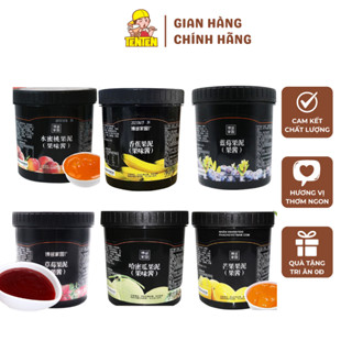 Mứt Sốt BODUO Dưa lưới, Dâu Tây, Đào Mật Ong, Việt Quất, Chuối, Xoài Hộp Đen 1,3kg