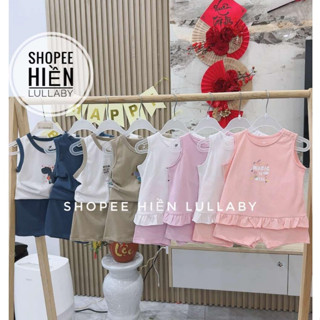 [Lullaby/Chính Hãng] Bộ ba lỗ Lullaby chất cotton cho bé trai, bé gái