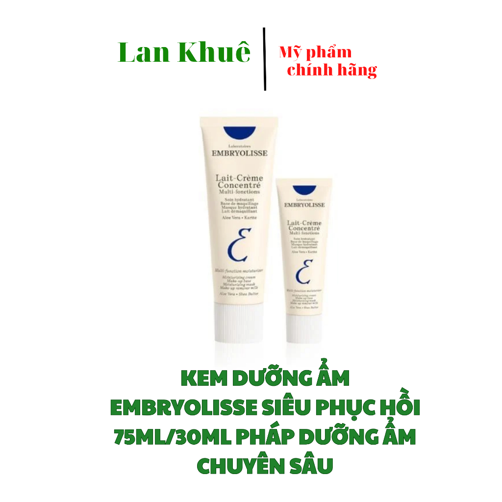 Kem Dưỡng Ẩm EMBRYOLISSE Siêu Phục Hồi 75ml/30ml Pháp Dưỡng Ẩm Chuyên Sâu