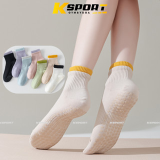 Tất, Vớ Cổ Ngắn Nữ Freeszie 35-40, Tất Len Thoáng Khí Đính Hạt Silicon Chống Trơn Trượt, Tập Yoga Pilates Gym Aerobic