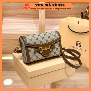  Túi đeo chéo nữ dáng ngang đẹp đi chơi thời trang cao cấp kèm hộp xanh DC223 