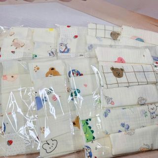 [Set 5 khăn] Khăn sữa cho bé, khăn xô muslin 2 lớp cho bé, mềm mại, thấm hút tốt