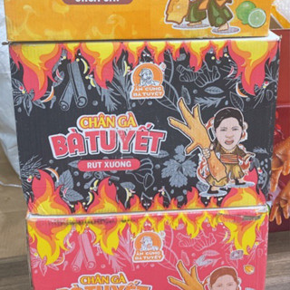 1 thùng chân gà rút xương bà tuyết tê cay thùng 200 cái ( date mới)