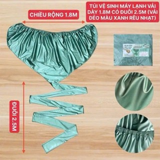 [Chọn mẫu] BẠT TRÙM VỆ SINH MÁY LẠNH  VẢI DẺO LOẠI CAO CẤP (Miệng túi 1,8m đuôi dài 2,5m)