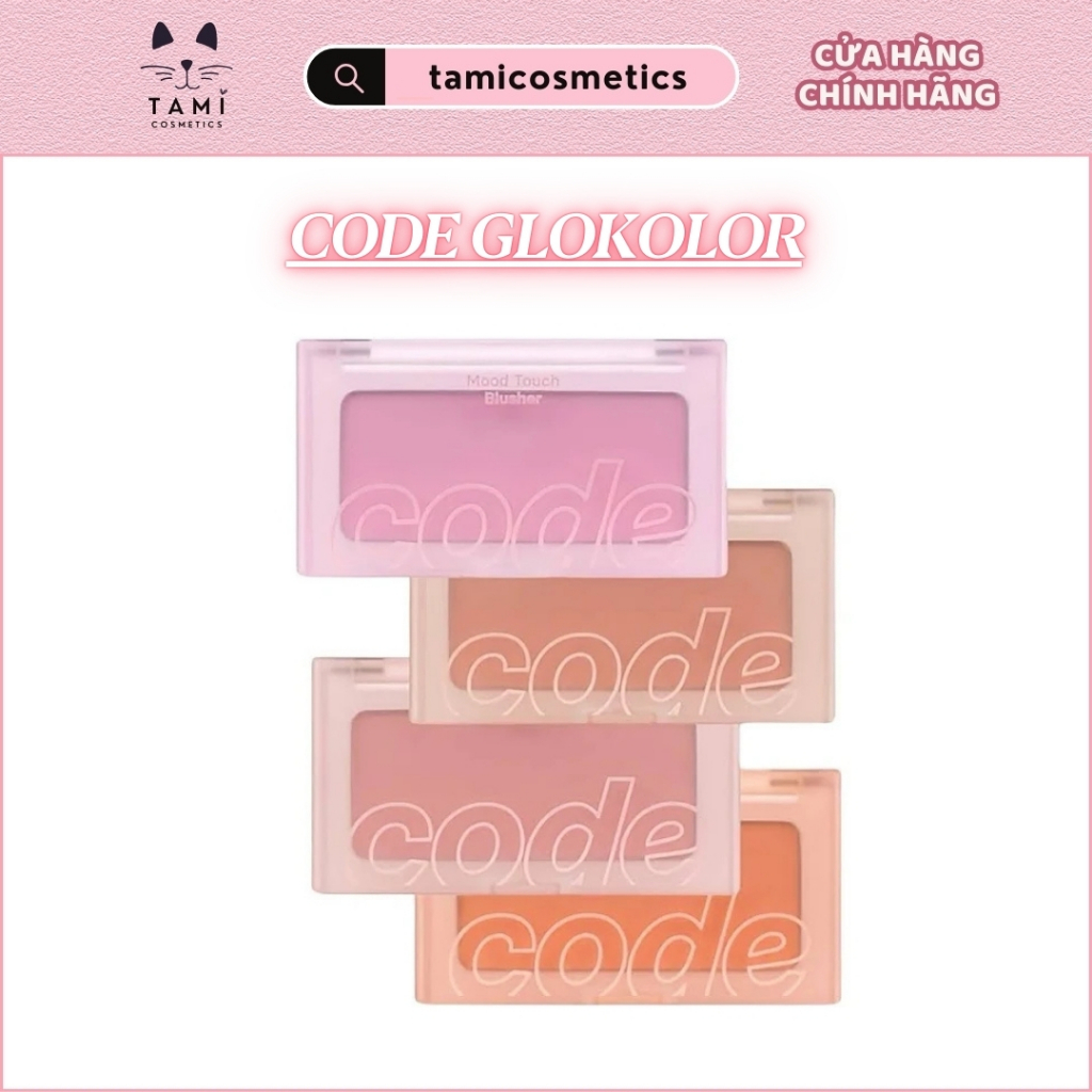 Phấn Má Hồng Mịn Lì  Code Glokolor Mood Touch Blusher