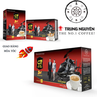(Date 4/2027 ) Cà Phê Hòa tan G7 3in1 Hộp 18 gói dài và  Hộp 21 gói vuông -Trung Nguyên (Mẫu mới)