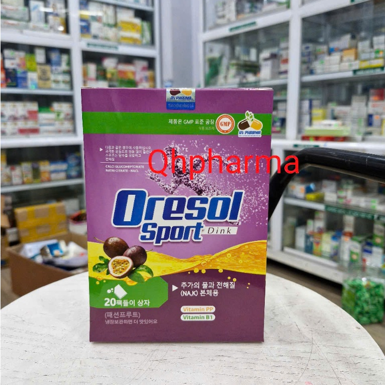 Bù điện giải ORESOL SPORT Dink vị Chanh dây thơm ngon giúp bù nước và chất điện giải cho cơ thể