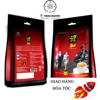 Cà Phê Sữa Hoà Tan G7 3in1_Bịch 50 Gói  vuông Trung Nguyên (Mẫu mới)