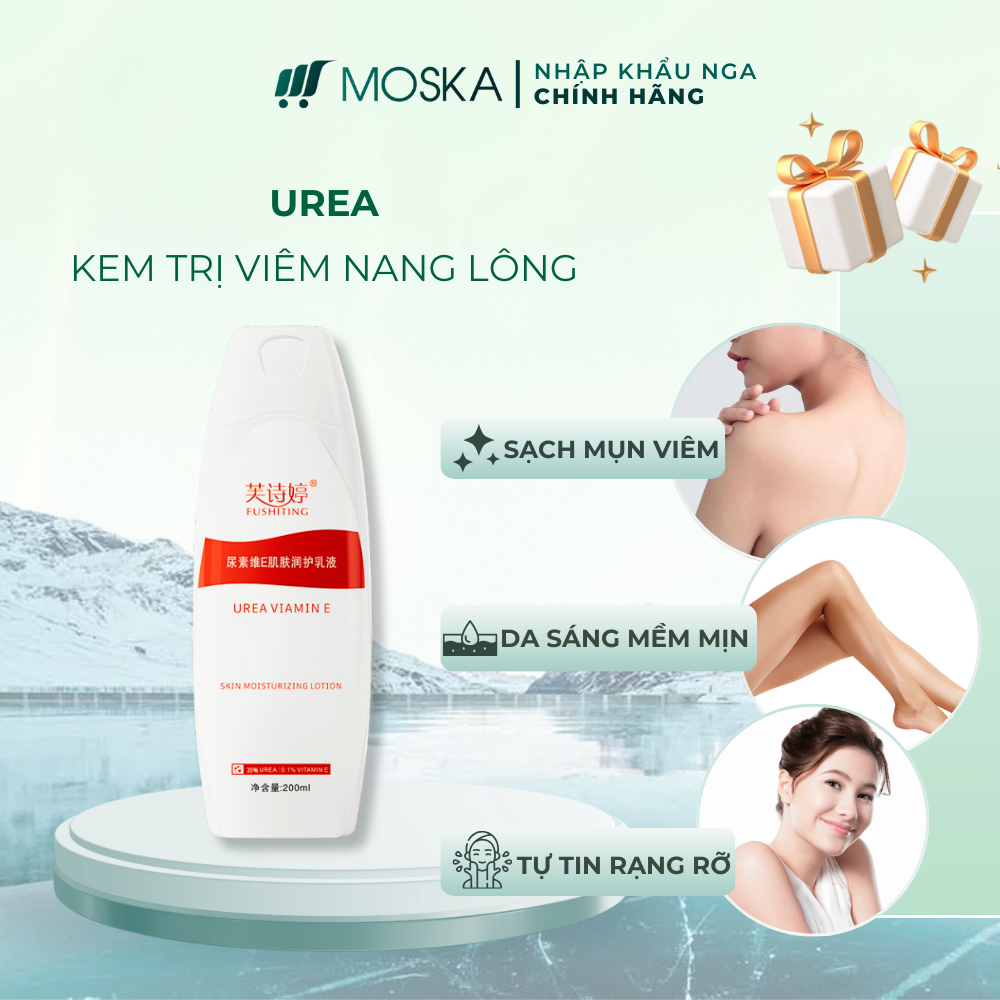 KEM DA LIỄU GIẢM VIÊM NANG LÔNG UREA ĐÀO THẢI BÍT TẮT LỖ CHÂN LÔNG ĐÁNH BAY VIÊM KHÔI PHỤC LÀN DA TƯƠI SÁNG 200ML |Moska