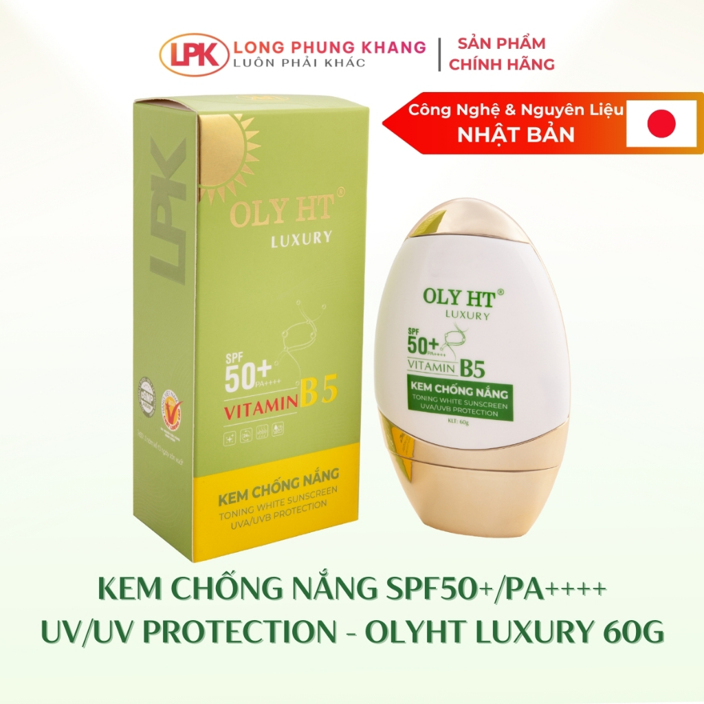 Kem Chống Nắng SPF50+/PA++++ OLY HT LUXURY 60G