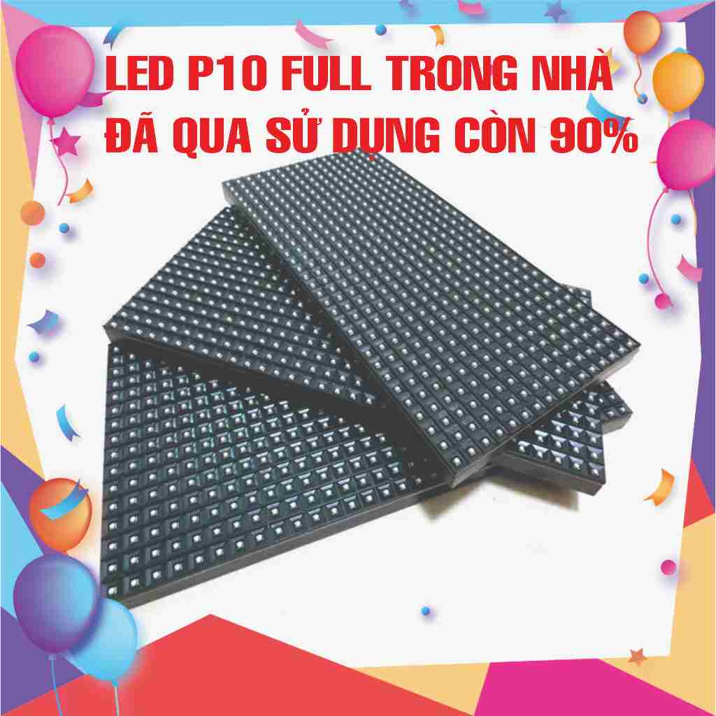 Led P10 full màu trong nhà, combo 5 tấm đã qua sử dụng còn 90%