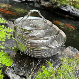 Rổ Hấp Inox 304 Dày Dặn Có Quai Xách