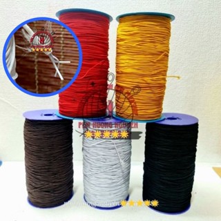 (1mm) (~500g)(400m) Cuộn dây thun vải tròn dây xỏ vòng có đường kính size 1mm thích hợp xỏ chuỗi, làm vòng xâu hạt