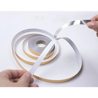 Cuộn chỉ dán viền trang trí Dài 50cm - Rộng 0.5cm/1cm, trang trí vách tường, nội thất gạch ốp lát không thấm nước giá rẻ