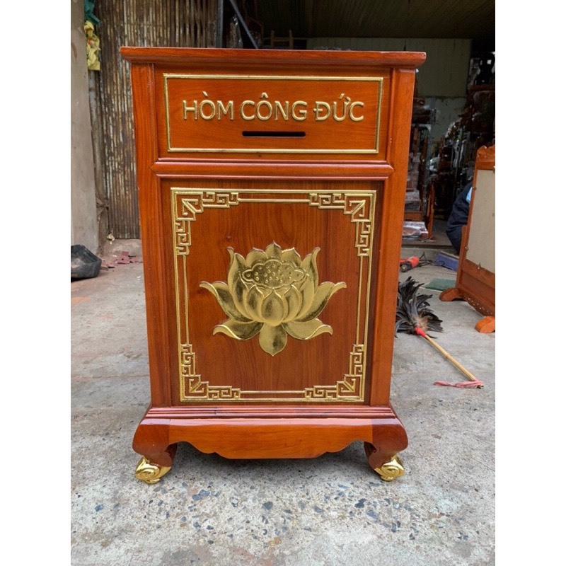 hòm công đức gỗ hương giá xưởng