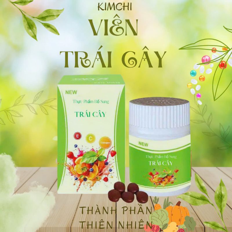 Viên Uống Detox Trái Cây Hỗ Trợ Giảm Cân - Siết Eo & Thải Mỡ  , Viên Uống Trái Cây