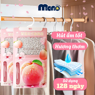 Túi Hút Ẩm Hương Nước Hoa MONO 2 Ngăn Siêu Thấm Hút, Chống Mốc, Túi Thơm Tủ Quần Áo, Tủ Giày, Nhà Vệ Sinh Có Móc Treo