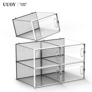 Hộp Đựng Giày Nhựa Cứng Cao Cấp Size Lớn, Box Đựng Giày, Hộp Để Giày Dép Nam Châm Lắp Ráp Tiện Lợi UUOY