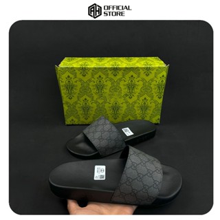 Dép dán GC nam nữ, dép lê GUCCI thiết kế sang trọng đế cao su non hot trend full bill box