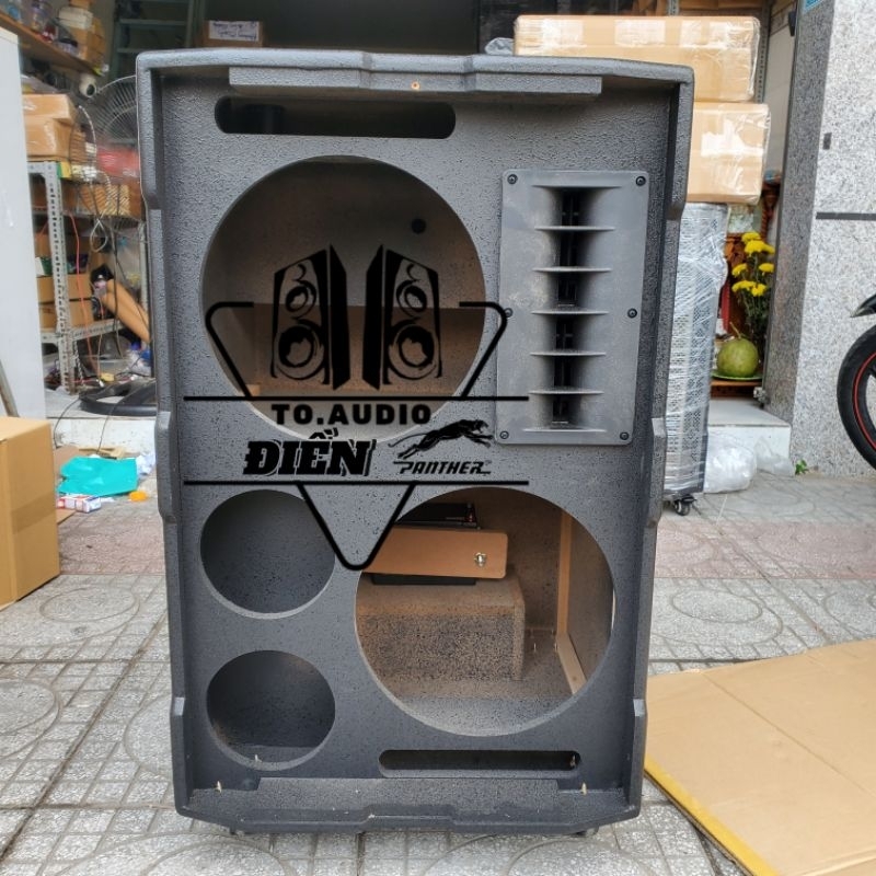 Vỏ Thùng loa kéo 30 Đôi (họng treble aray 2 bass 30cm/  2mid 16cm/ 2treble)
