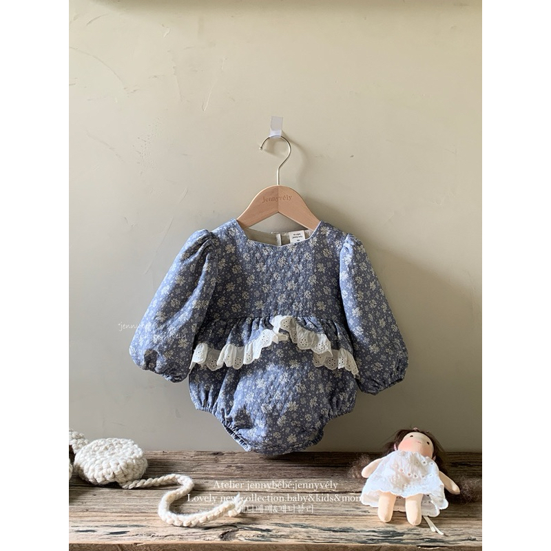 Suit Hoa Xanh JennyBebe tiểu thư Hàn quốc cho bé 6-14kg