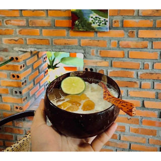  Bộ bát gáo dừa+ muỗng gỗ dừa 