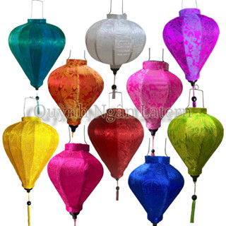 Đèn lồng Hội An lụa tơ tằm đủ màu, size-Lồng đèn trang trí nhà cửa, tiệc tùng, tết, giáng sinh, noel