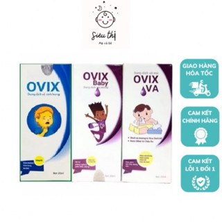 [MẪU MỚI] Xịt mũi họng Ovix Baby - Ovix VA 20ml -Dung dịch vệ sinh mũi họng -sieuthimevabe.01