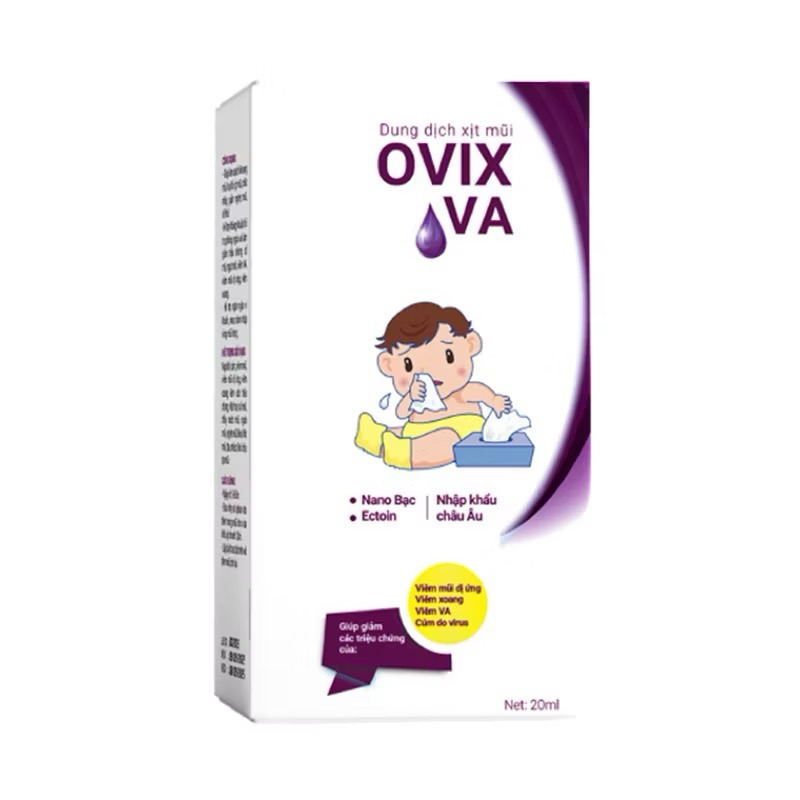 [MẪU MỚI] Xịt mũi họng Ovix Baby - Ovix VA 20ml -Dung dịch vệ sinh mũi họng -sieuthimevabe.01
