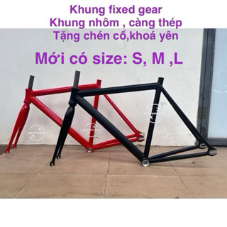 fixed gear khung nhôm,càng thép(bao tốt)