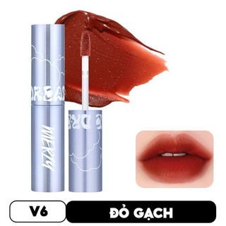 Son Kem Lì, Bền Màu, Lâu Trôi Merzy The First Velvet Tint V6 (Vỏ xanh dương mới Valentine version)