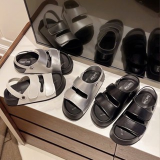 Sandal nữ quai da mềm Teeme trẻ trung 3 màu êm ái