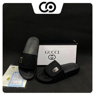 Dép quai dán GC nam nữ, dép dán GUCCI thiết kế sang trọng đế cao su non hot trend full bill box