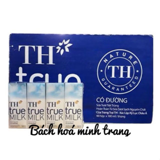 Thùng Sữa TH True Milk 48 hộp x 180ml/110ml ( Có Đường/ít Đường/K Đường)