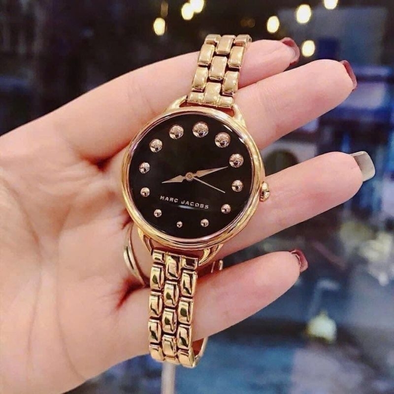 [Chính Hãng 100%] Đồng Hồ Nữ Marc Jacob MJ3494 (3494) Máy Quartz (Pin) Kính Khoáng Mặt Siz36 Thép Kh