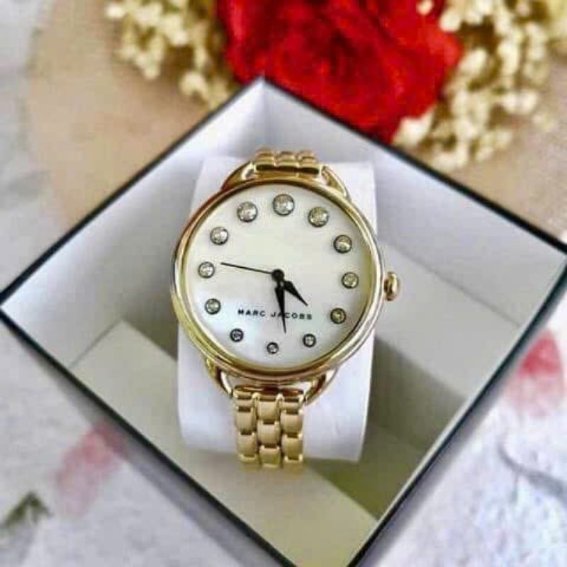 [Chính Hãng 100%] Đồng Hồ Nữ Marc Jacob MJ3509 (3509) Máy Quartz (Pin) Kính Khoáng Mặt Siz36 Thép Kh